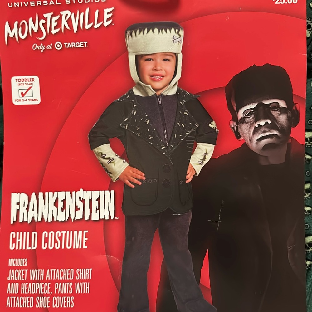 Frankenstein costume 3-4 years